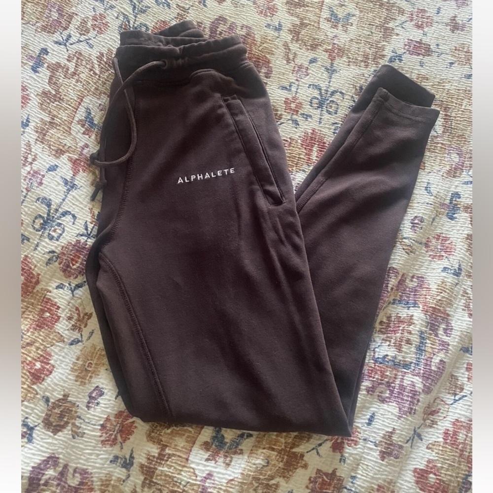 Alphalete Jogger Women's size S High Rise Pockets Stretch Tapered